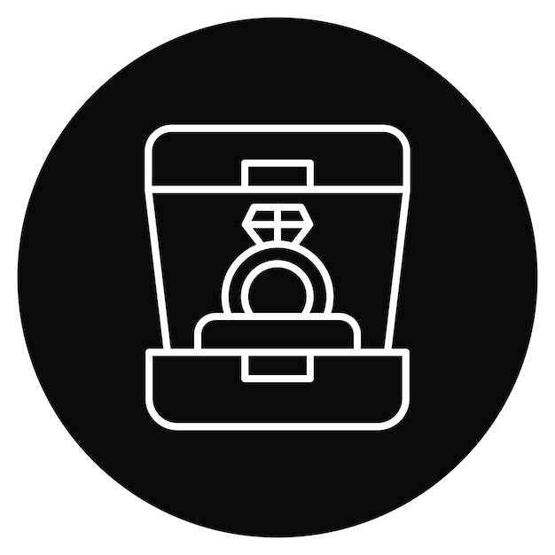 wedding ring icon vector image can be used for wedding