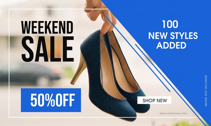 Weekend sale vector banner design