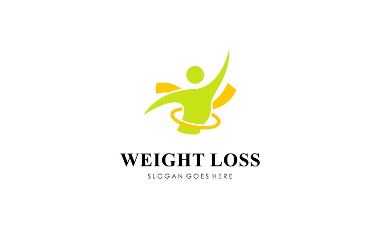 Weight Loss Logo Design Concept for a Gym Nutrition Exercise Health and Fat Loss Logo