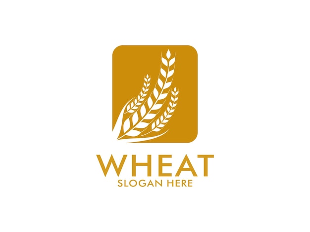 Wheat Grain Logo Vector Template