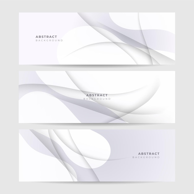 White abstract modern background design Vector abstract graphic design banner pattern background template