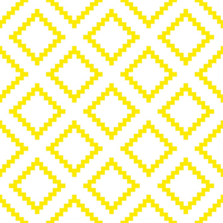 Vector white and yellow kilim design seamless pattern