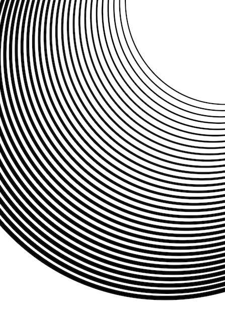 White black color Linear background Design elements Wave of many gray lines Protective layer banknotes certificates template Vector lines of different thicknesses from thin to thick EPS10