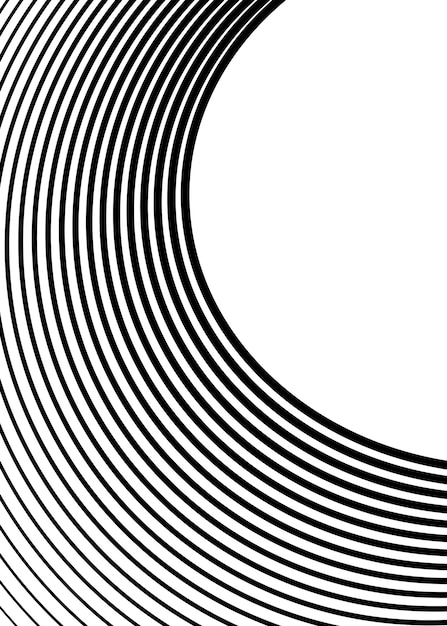 White black color Linear background Design elements Wave of many gray lines Protective layer banknotes certificates template Vector lines of different thicknesses from thin to thick EPS10