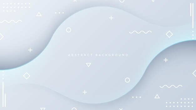 White dimensional abstract background with blue light