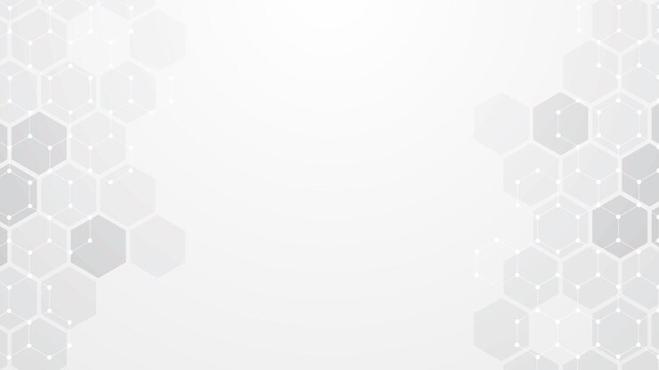 Vector white hexagonal background