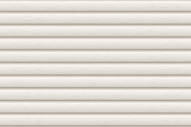 Vector white metal, plastic or wooden seamless siding texture