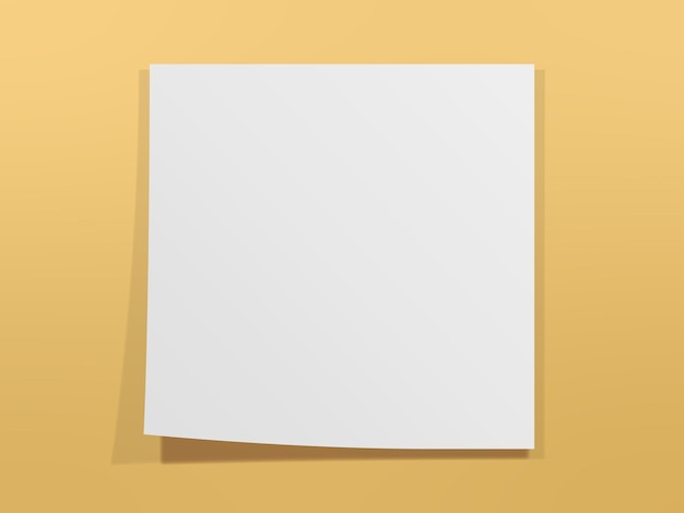 white paper on the yellow scene virtual modern 3d render backdrop minimal