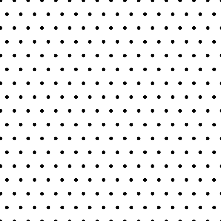 Vector white seamless pattern with polka dots