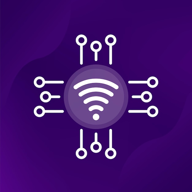 Wifi connection icon fast wifi network vector