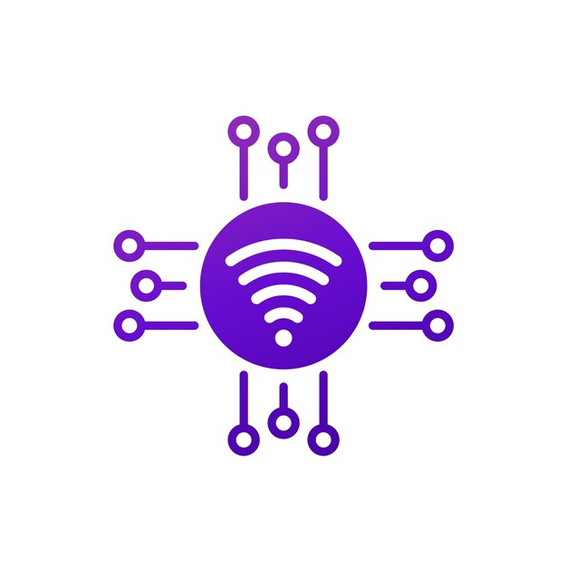 Wifi connection icon fast wifi network
