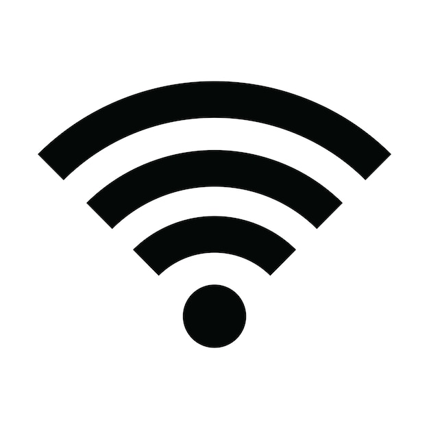 wifi connection icon logo design vector template illustration EPS 10