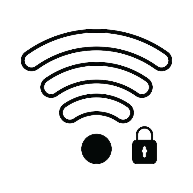 wifi connection icon logo design vector template illustration eps 10