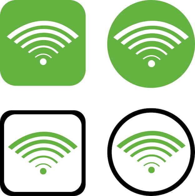 Wifi icon vector collection