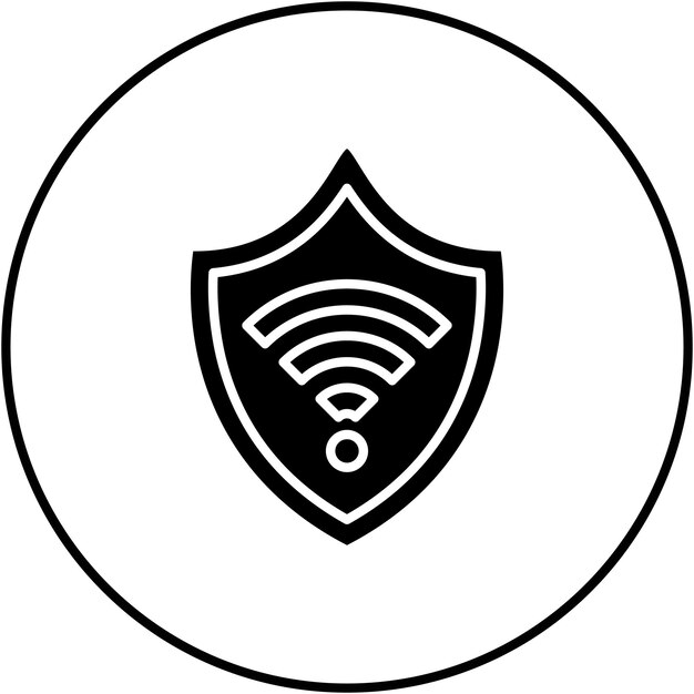 wifi security icon vector image can be used for security