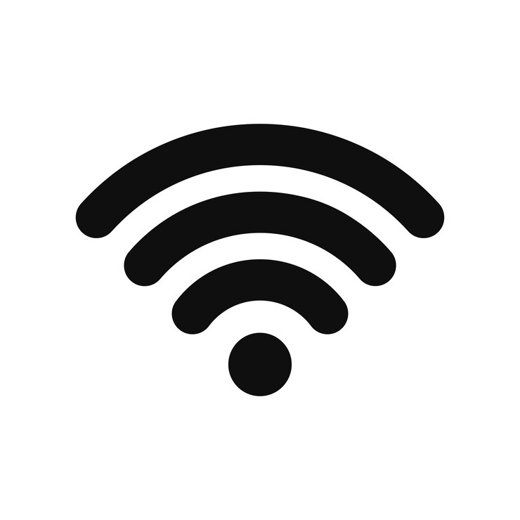 wifi vector sign wireless internet sign isolated