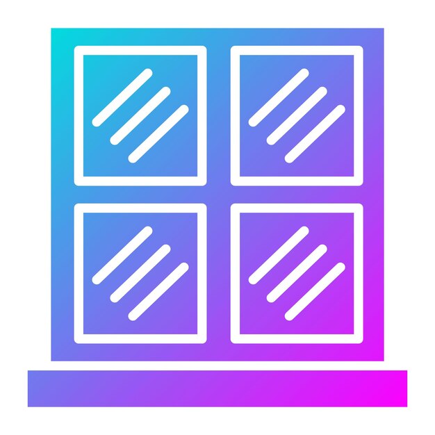window frame vector icon can be used for home improvements iconset