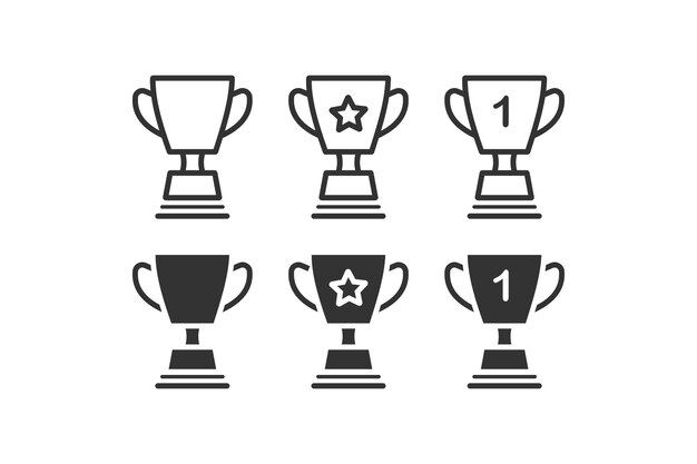Winner's cup icon Vector illustration desing