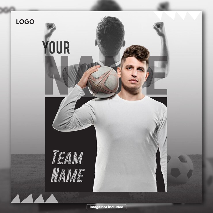 winning football match social media post template