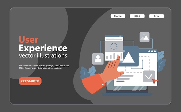 Wireframe development concept designers hand crafting a responsive website layout emphasizing
