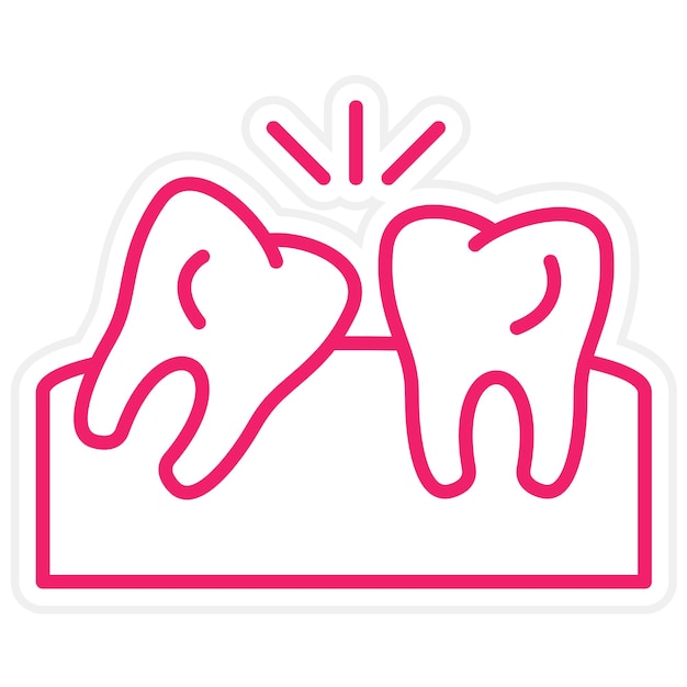 wisdom tooth icon style