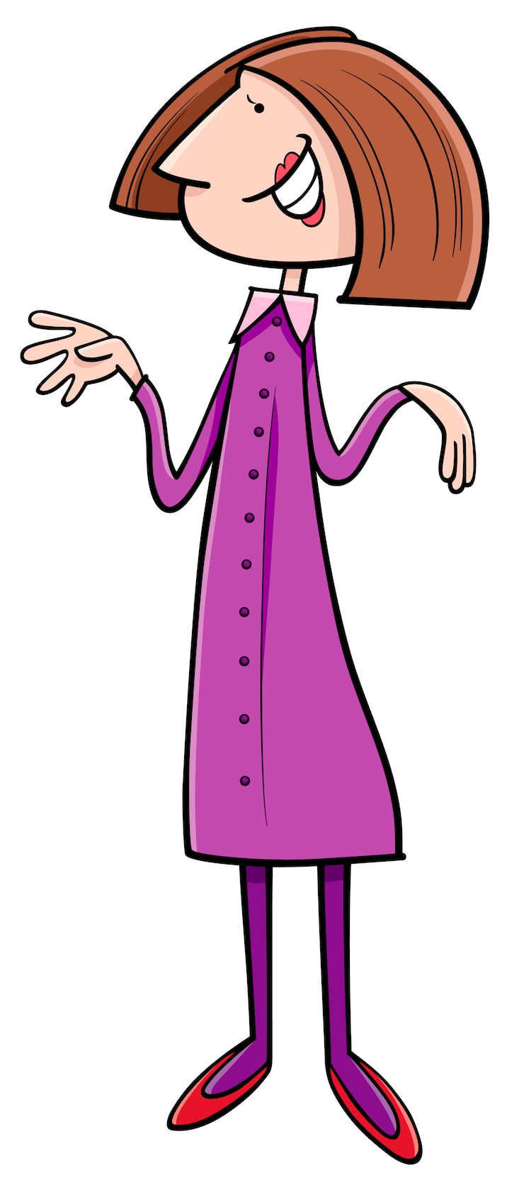 Vector woman cartoon character