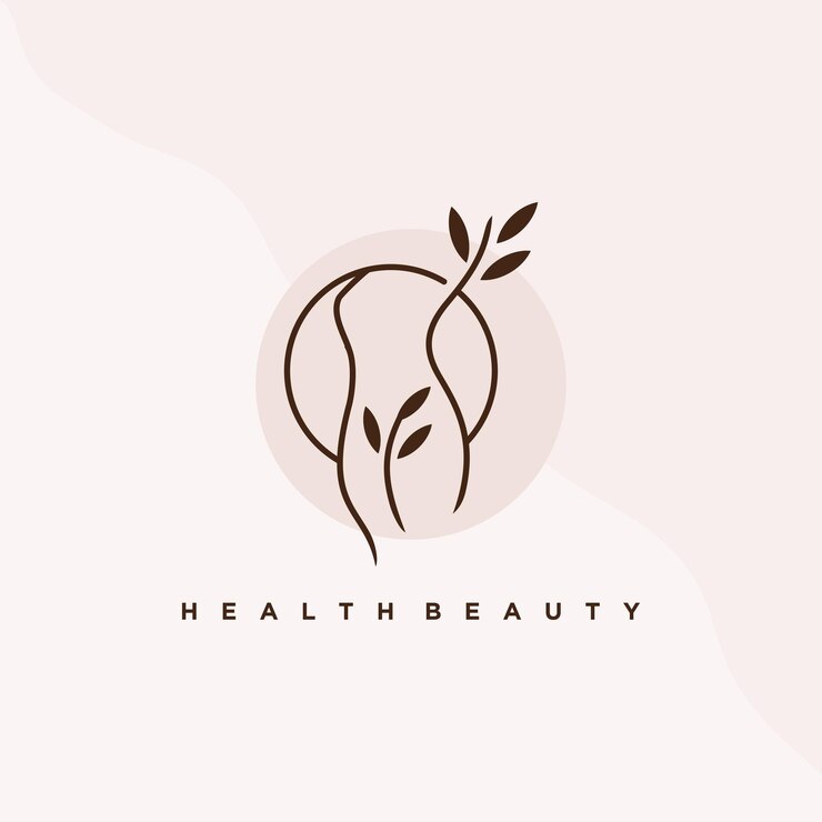 Woman health logo design concept for beauty life