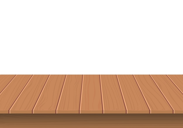 Wooden Table Top Isolated