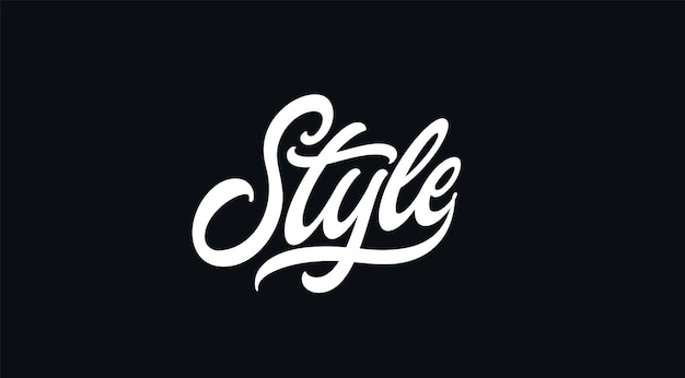 Word Style Hand lettering design for prints on clothes and not only Trendy calligraphy