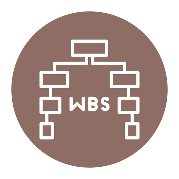 Work Breakdown Structure icon vector image Can be used for Project Assesment