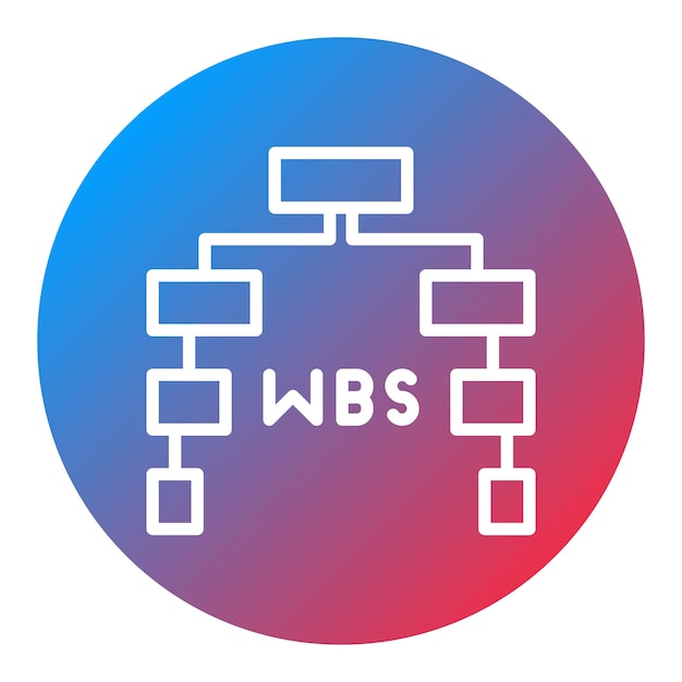 Work Breakdown Structure icon vector image Can be used for Project Assesment