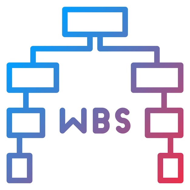 Work Breakdown Structure icon vector image Can be used for Project Assesment