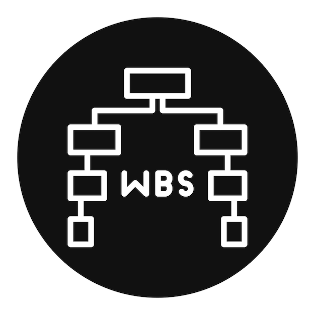 Work Breakdown Structure icon vector image Can be used for Project Assesment