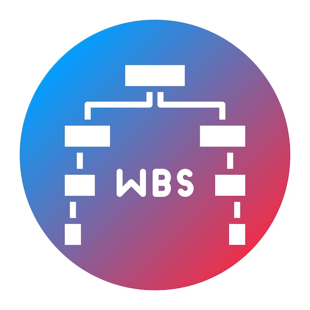 Work Breakdown Structure icon vector image Can be used for Project Assesment