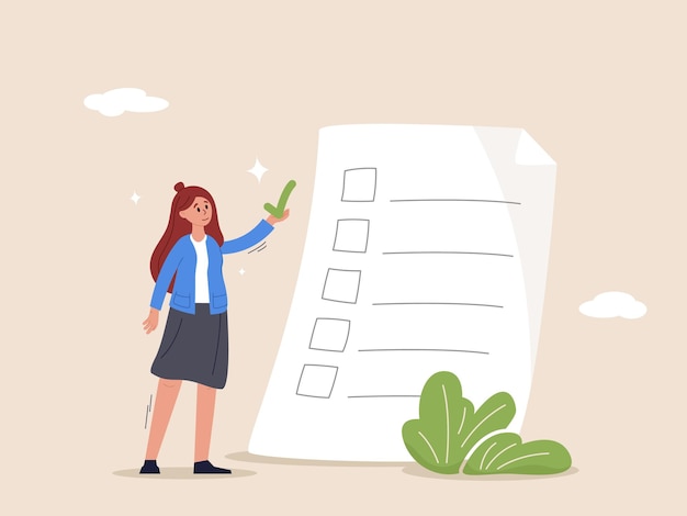 Work improvement concept Self assessment evaluate yourself for personal development