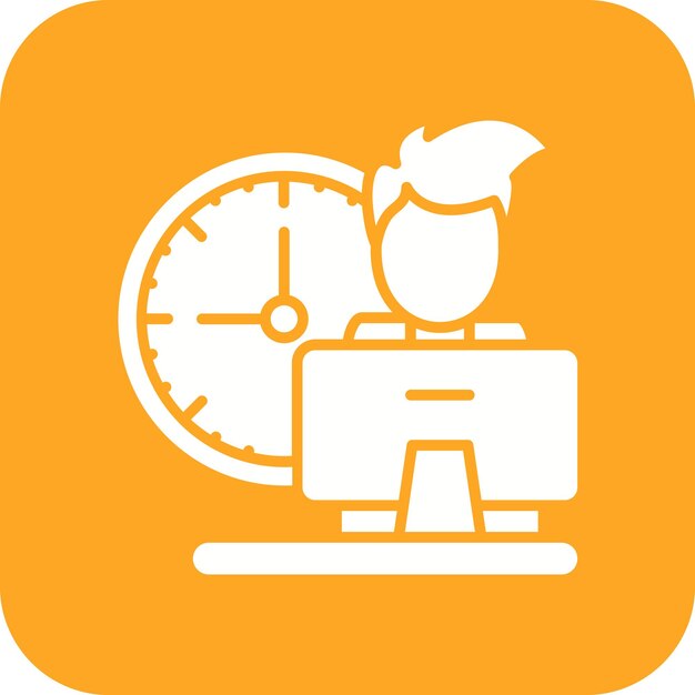 Work Time icon vector image Can be used for Time and Date