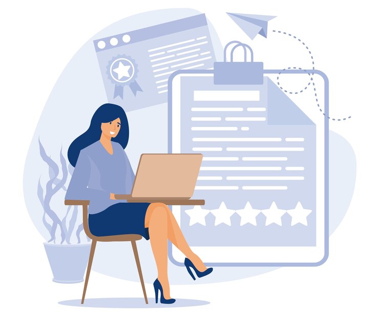 Vector working environment concept quality work employee performance flat vector modern illustration