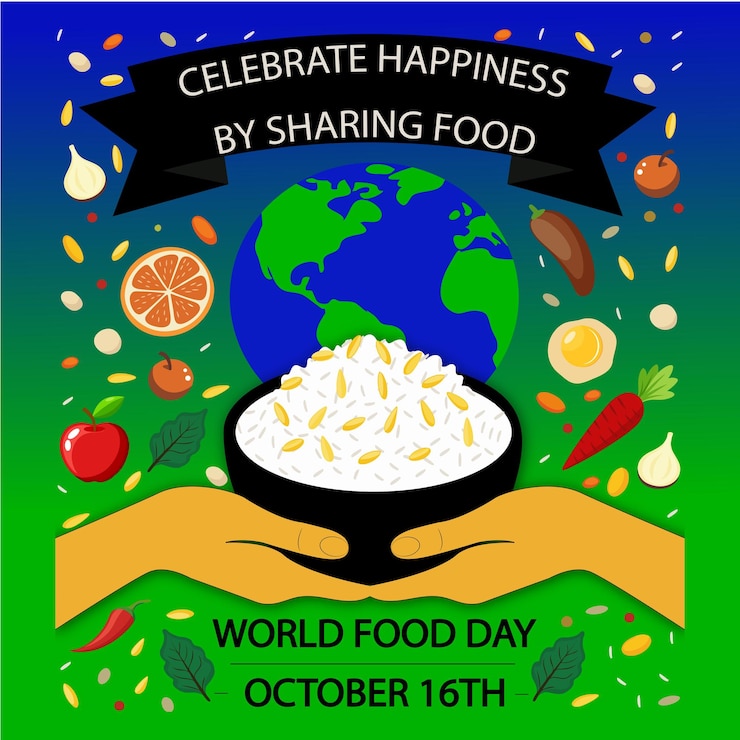 World Food Day vector illustration creative concept