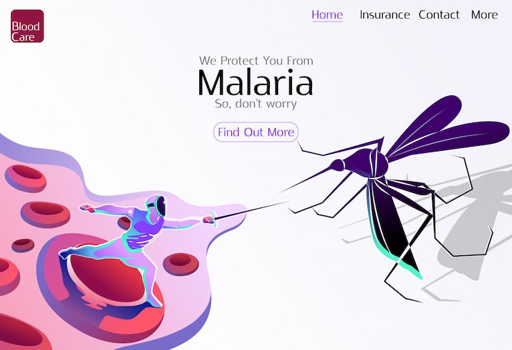 Vector world malaria day healthcare 