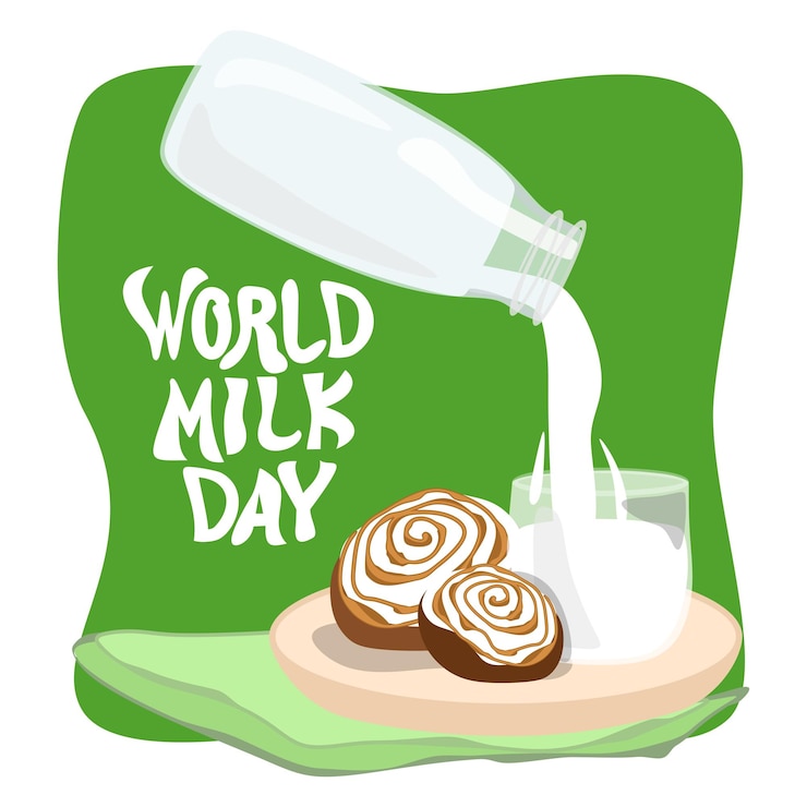 Vector world milk day vector graphic vector design