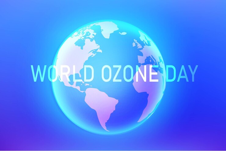 Vector world ozone day 16 september vector illustration