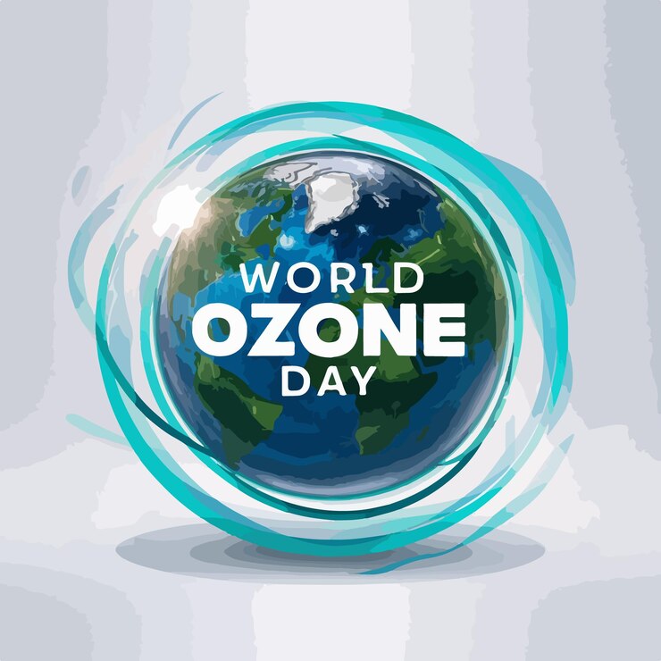 Vector world ozone day background design for poster template