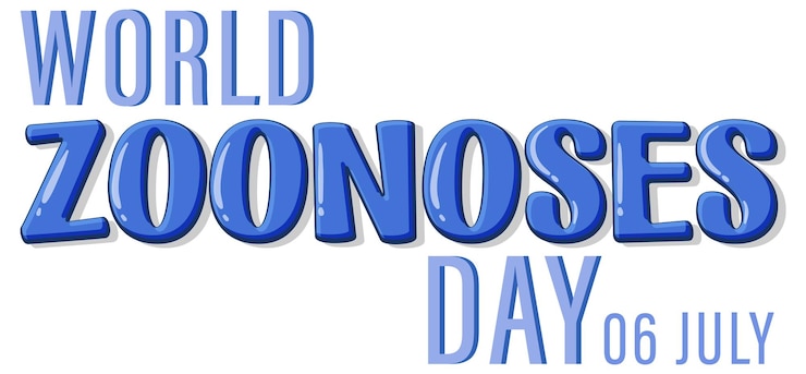 Vector world zoonoses day on 6 july poster design