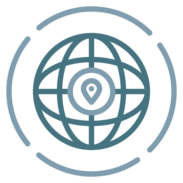 worldwide icon vector image can be used for data science
