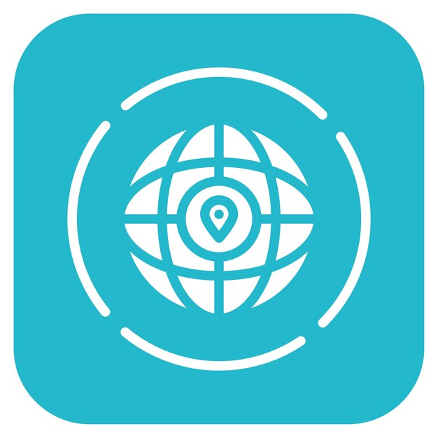 worldwide icon vector image can be used for data science