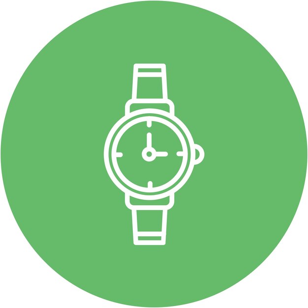 Wristwatch Vector Illustration Style