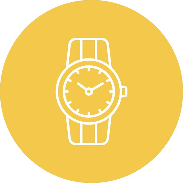 Wristwatch Vector Illustration Style