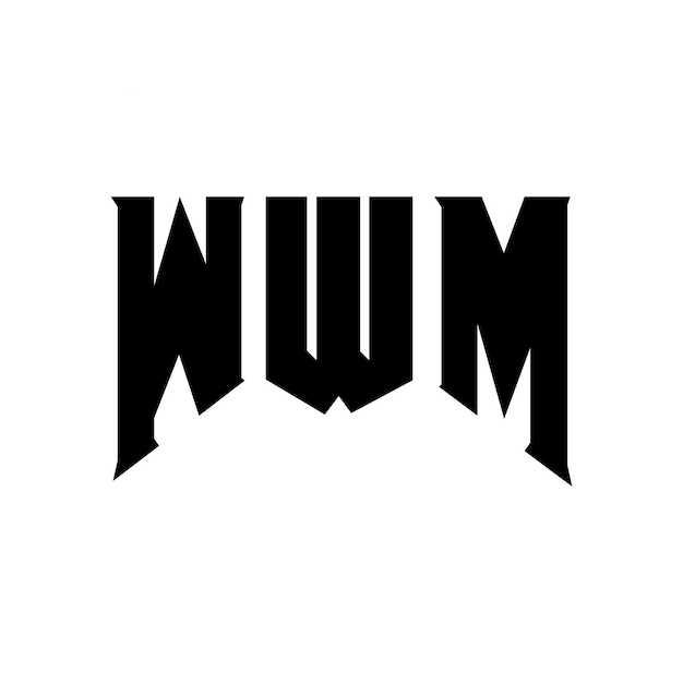 WWM letter logo design for technology company WWM logo design black and white color combination WWM logo WWM vector WWM design WWM icon WWM alphabet WWM typography logo design