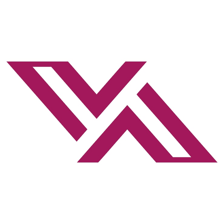 Vector x letter modern minimalist monochrome vector logo design