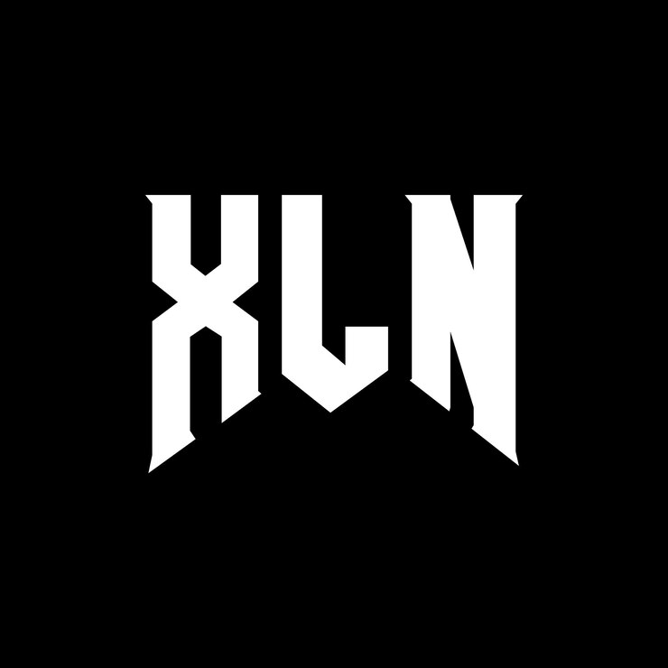 Vector xln letter logo design for technology company xln logo design black and white color combination xln logo xln vector xln design xln icon xln alphabet xln typography logo design
